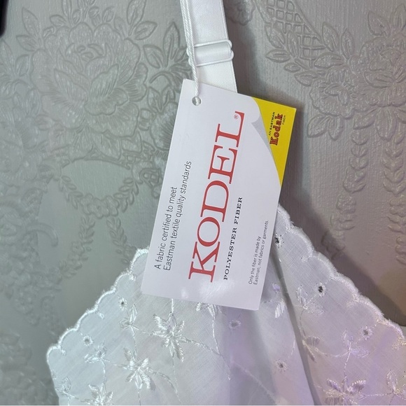 Elegant White Lace Slip Dress Large new nwt - Picture 3 of 6